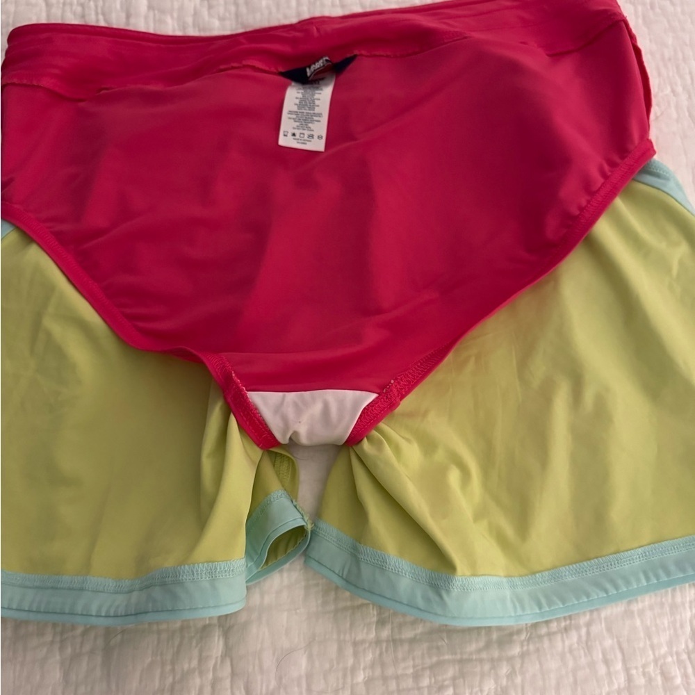 Lands End Size 16 Swim Shorts Swimwear  Lime Green - Picture 6 of 8